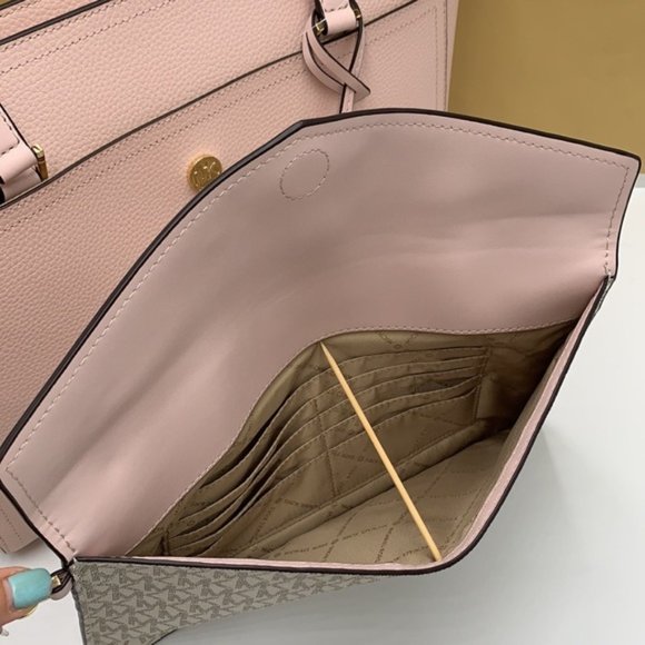 Michael Kors Maisie Large 3 in 1 Tote Powder Blush Multi - Picture 7 of 16